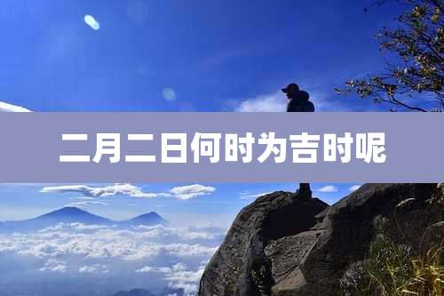 二月二日何时为吉时呢