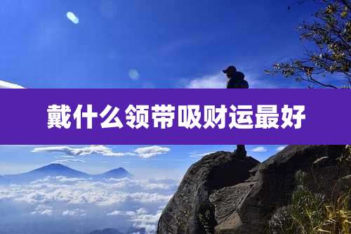 戴什么领带吸财运最好