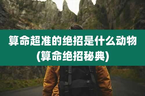 算命超准的绝招是什么动物(算命绝招秘典)