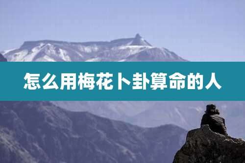 怎么用梅花卜卦算命的人