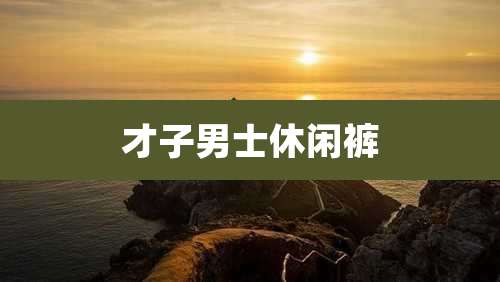 才子男士休闲裤