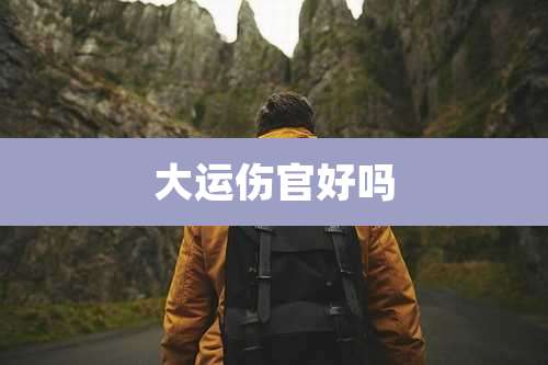 大运伤官好吗