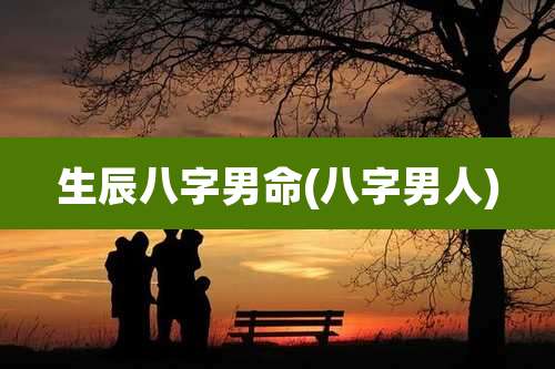 生辰八字男命(八字男人)