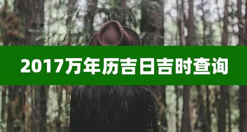 2017万年历吉日吉时查询