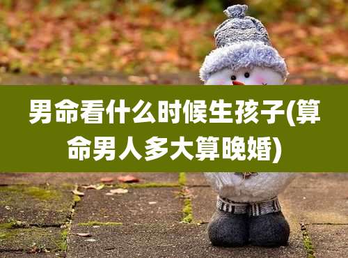 男命看什么时候生孩子(算命男人多大算晚婚)