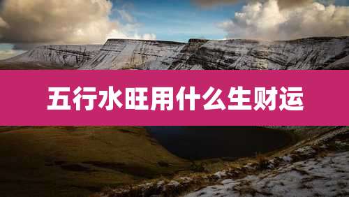 五行水旺用什么生财运