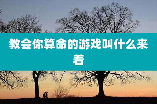 教会你算命的游戏叫什么来着