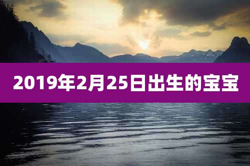 2019年2月25日出生的宝宝