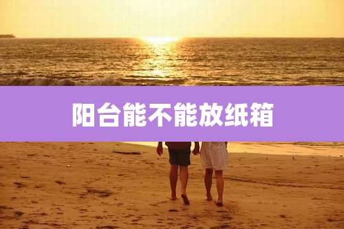 阳台能不能放纸箱