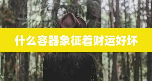 什么容器象征着财运好坏