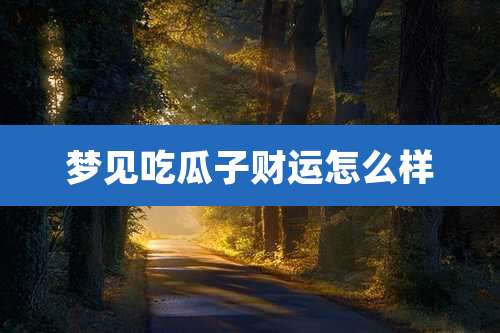 梦见吃瓜子财运怎么样