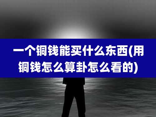 一个铜钱能买什么东西(用铜钱怎么算卦怎么看的)
