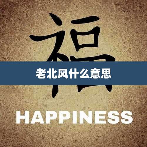 老北风什么意思