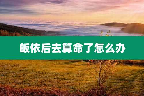 皈依后去算命了怎么办