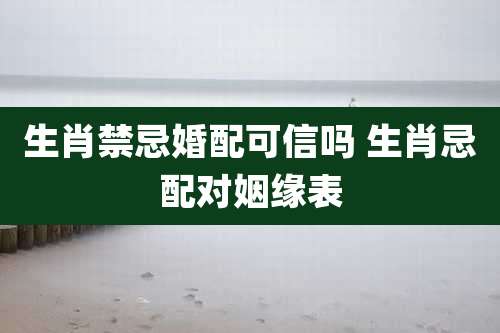 生肖禁忌婚配可信吗 生肖忌配对姻缘表