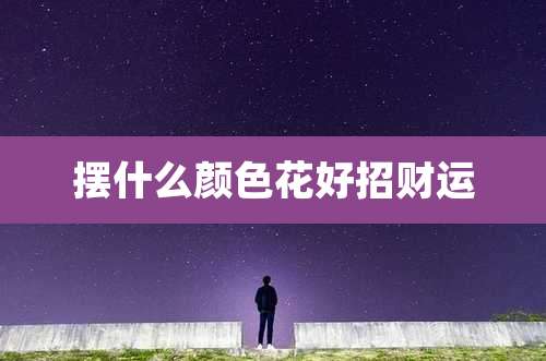 摆什么颜色花好招财运