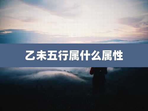 乙未五行属什么属性