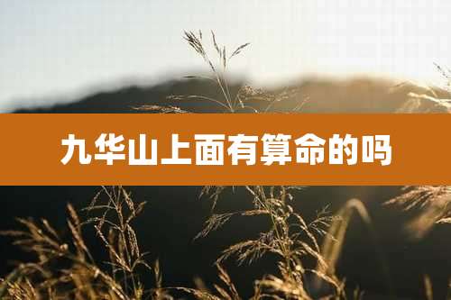 九华山上面有算命的吗