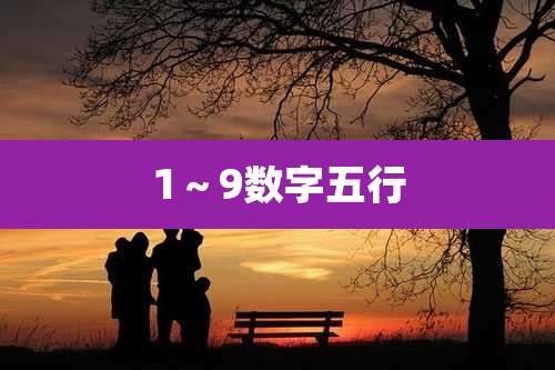 1~9数字五行