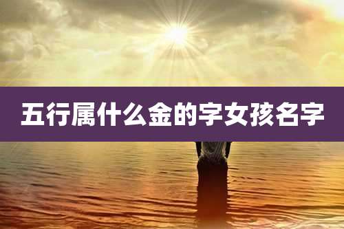 五行属什么金的字女孩名字