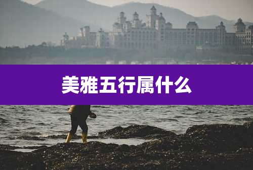 美雅五行属什么