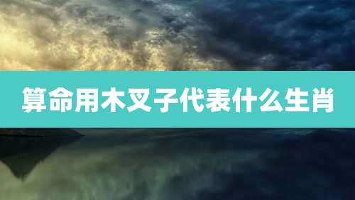 算命用木叉子代表什么生肖