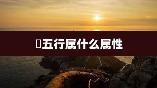 訸五行属什么属性