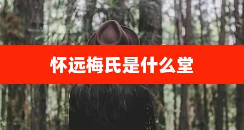 怀远梅氏是什么堂