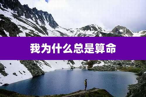 我为什么总是算命