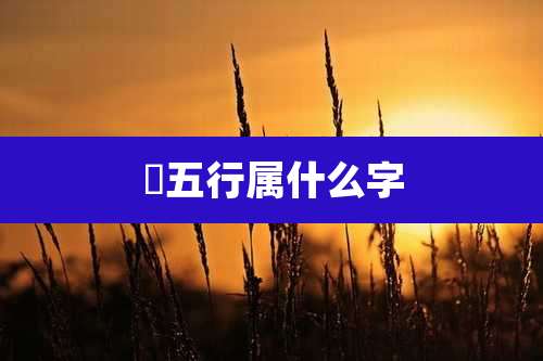 鋫五行属什么字