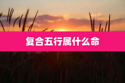 复合五行属什么命