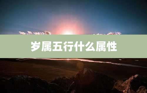 岁属五行什么属性