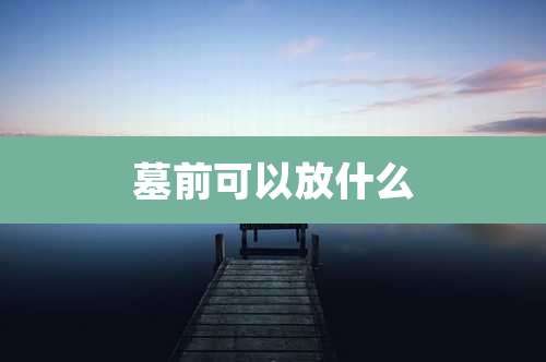 墓前可以放什么