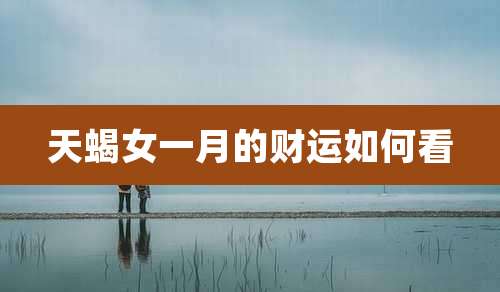 天蝎女一月的财运如何看