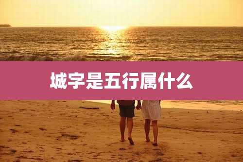 城字是五行属什么