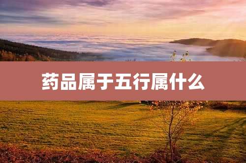 药品属于五行属什么