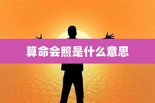 算命会照是什么意思