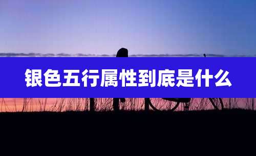 银色五行属性到底是什么