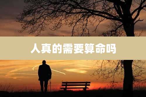 人真的需要算命吗