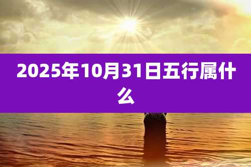 2025年10月31日五行属什么