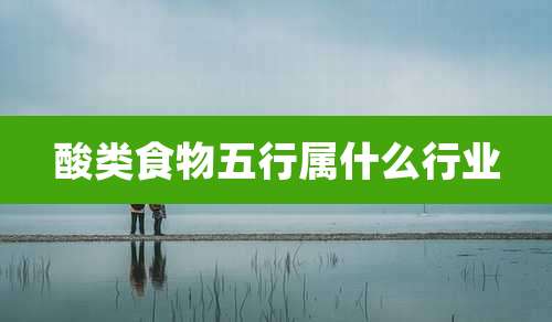 酸类食物五行属什么行业