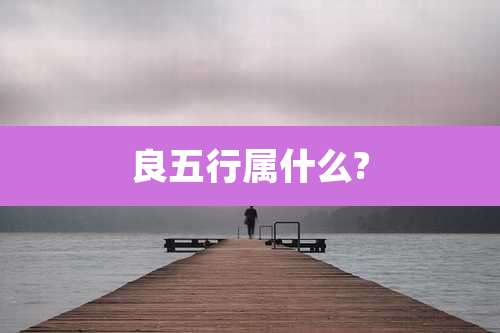 良五行属什么?