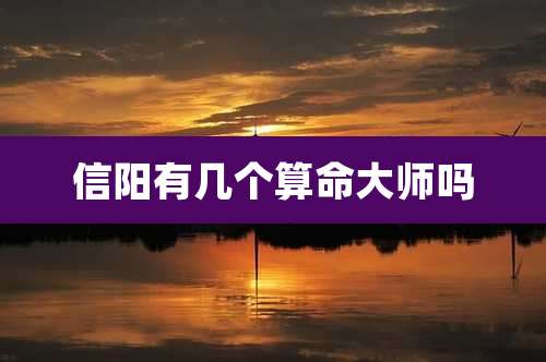 信阳有几个算命大师吗