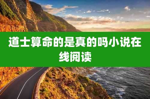 道士算命的是真的吗小说在线阅读