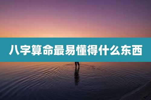 八字算命最易懂得什么东西
