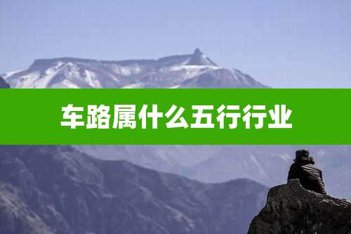 车路属什么五行行业