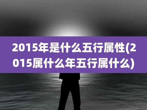 2015年是什么五行属性(2015属什么年五行属什么)