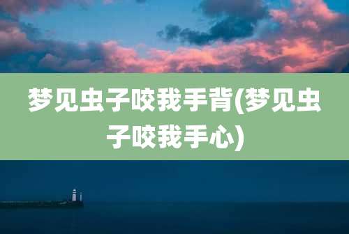 梦见虫子咬我手背(梦见虫子咬我手心)