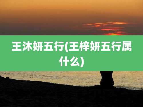 王沐妍五行(王梓妍五行属什么)