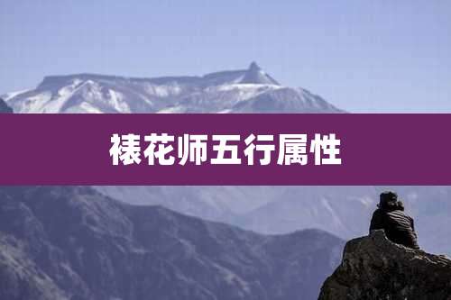 裱花师五行属性